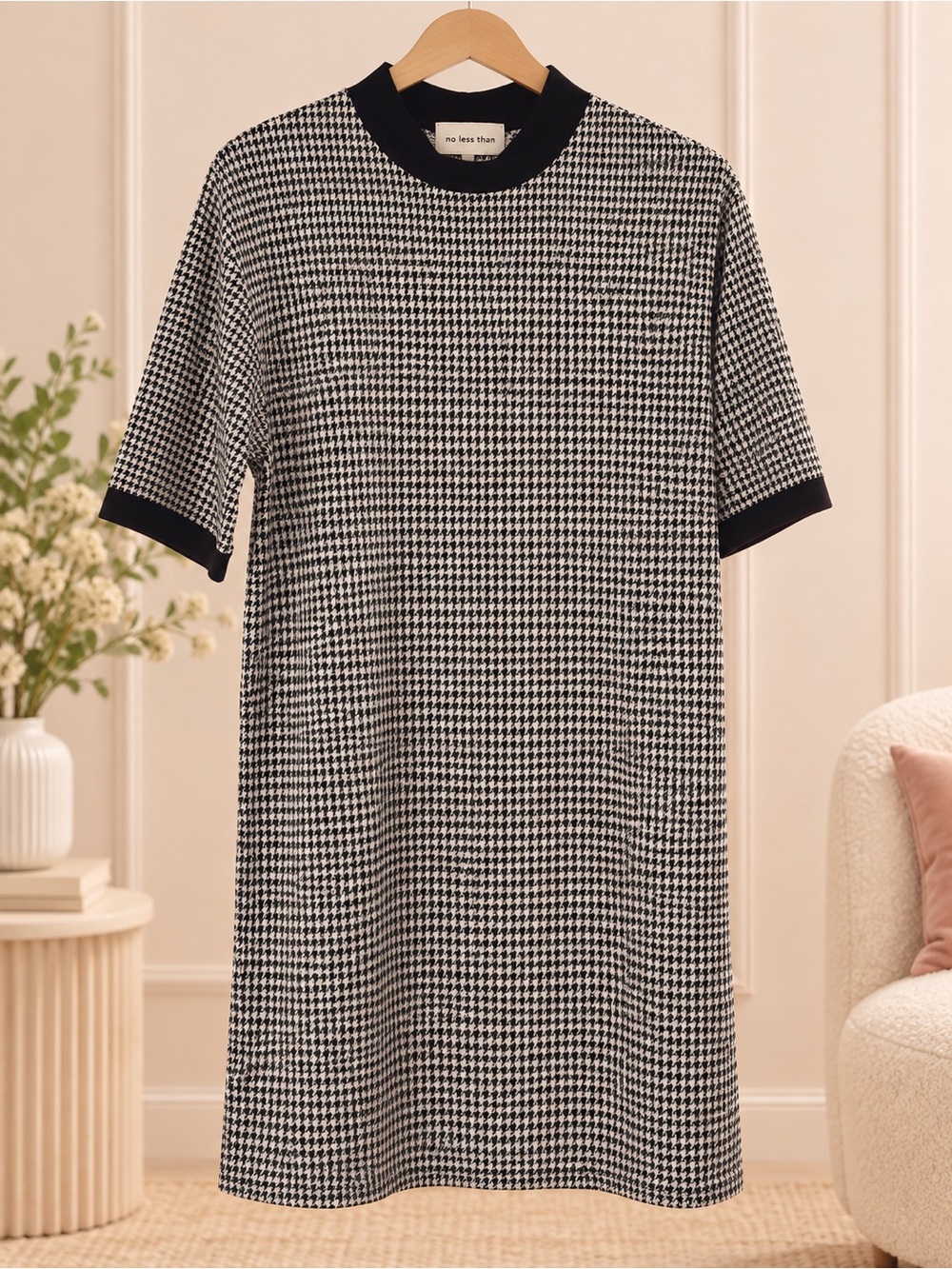 Black & White Houndstooth Dress